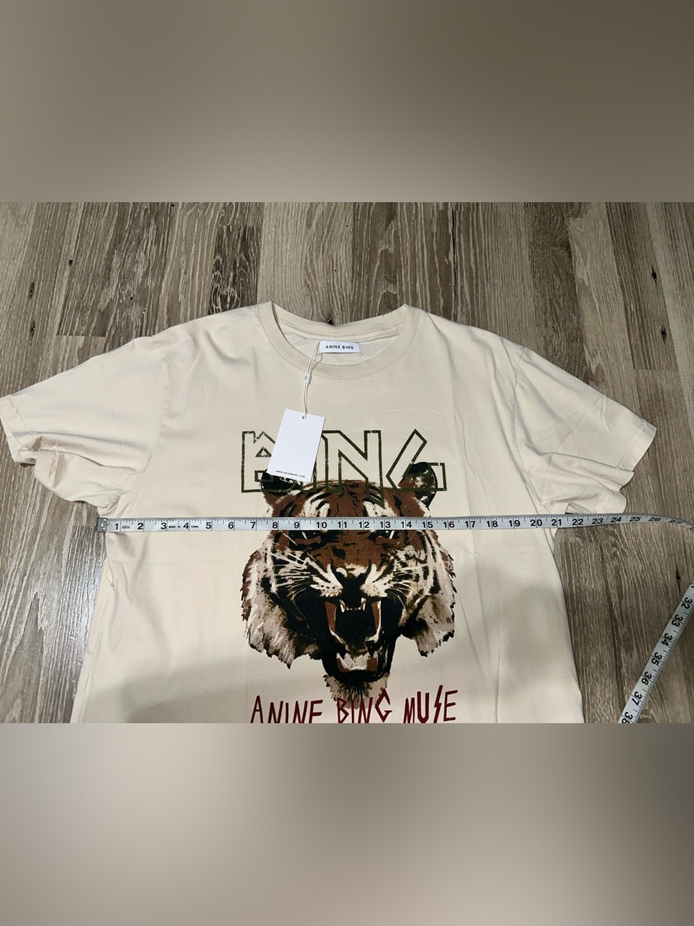 Anine Bing Tiger Tee Medium - Picture 8 of 9